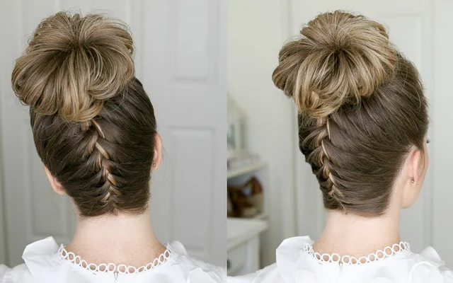 Обратная косичка