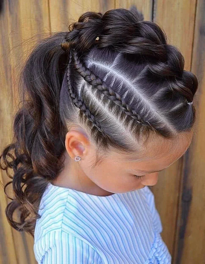 Плетение с хвостом