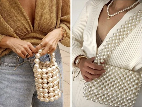 Сумка из бусин, с чем носить?