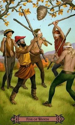 Всё о Пятёрке Жезлов